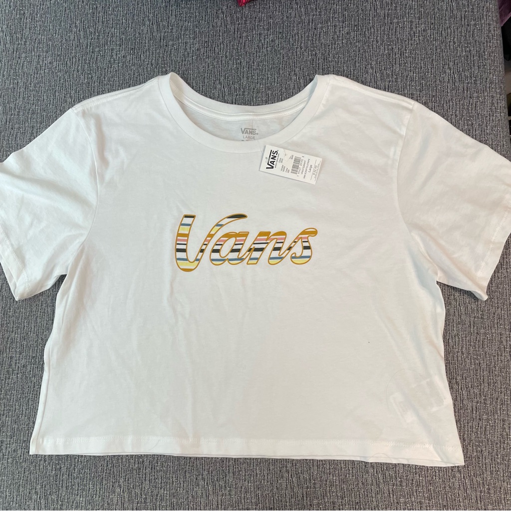 Vans Scripts Striped Tee
